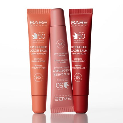 Balm colorat buze și obraji SPF 50, Babe Laboratory, roz