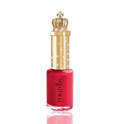 Lac de unghii Pompöös Nr. 01 Coral, 14ml, roșu coral cu capac auriu