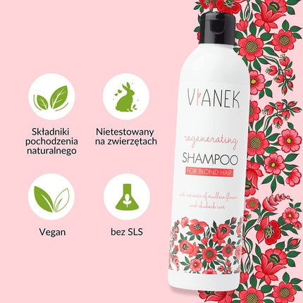 Șampon, Vianek, Regenerating Blonde, alb, 300ml