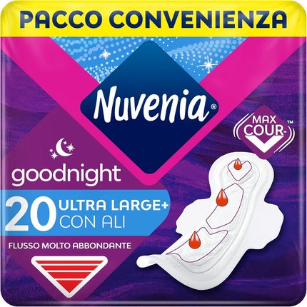 Sigilii Sanitare Ultra Noapte cu Aripioare, Nuvenia, 220g, 20 buc