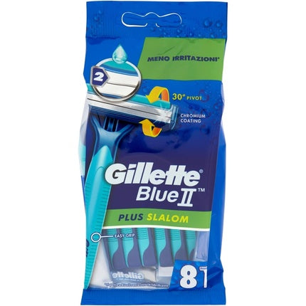 Rasă de uz unic Gillette Blue II Plus, ambalaj 8 bucăți, albastru