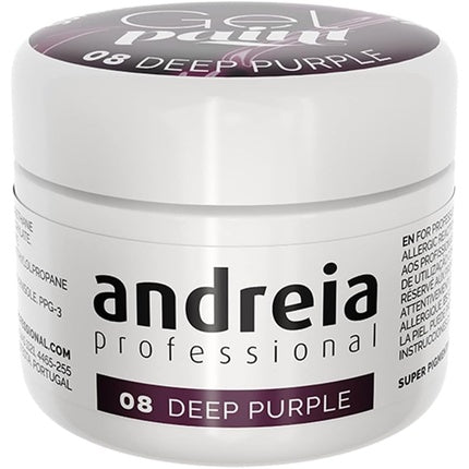 Gel colorat pentru unghii, Andreia, 08 Deep Purple, 4g