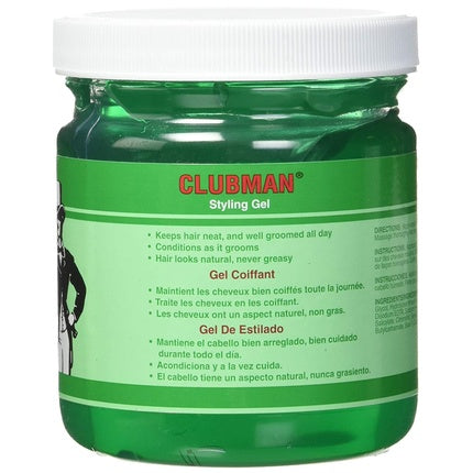 Gel de păr Clubman Pinaud Styling Gel, 453 g, verde