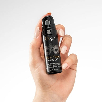 Gel de masaj Orgie Xtra Time Delay, 15 ml, negru