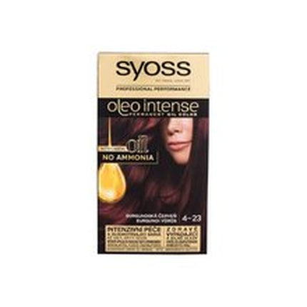 Vopsea de păr permanentă Syoss Oleo Intense 6.54 Cenușiu închis, 173g