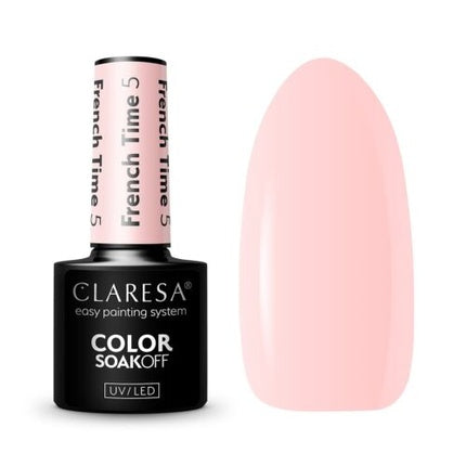 Lac de unghii, Claresa, French Time, roz, 5ml
