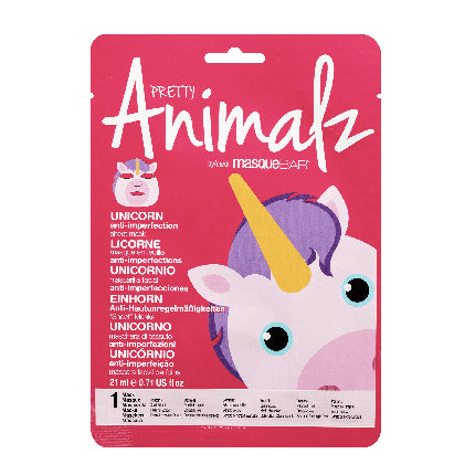Masca fata, Masque Bar, Pretty Animalz Unicorn, 21 ml