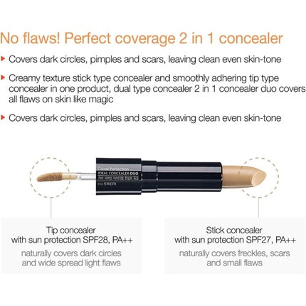 Concealer The Saem Duo, Clear Beige