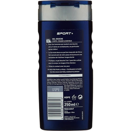 Gel de duș Nivea Men Sport+ 250ml
