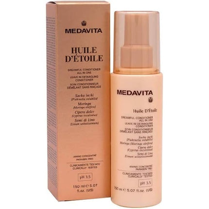 Medavita Huile D'Etoile Leave-in Spray, 150ml, ambalaj bej cu auriu
