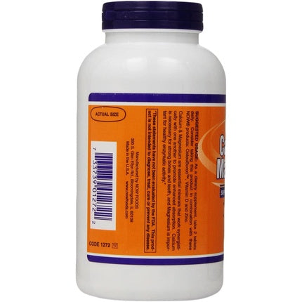 Complement alimentar Now Foods - Calciu și Magneziu 250 Tablete