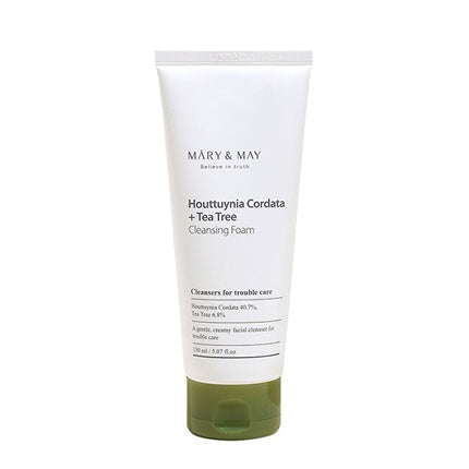 Spumă de Curățare Mary & May pentru Ten cu Probleme Houttuynia Cordata și Tea Tree, 150 ml