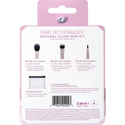 Set machiaj, Real Techniques, Mini Glow, argintiu