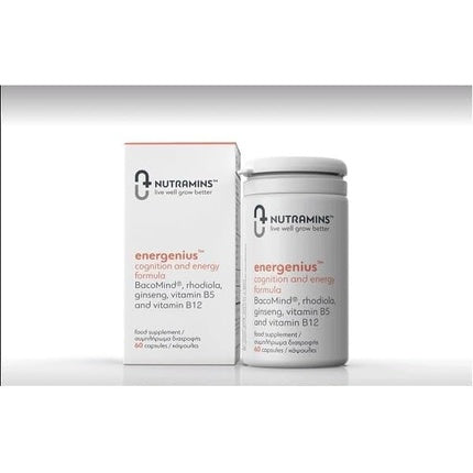 Nutramins Energenius Cognition & Energy Formula, 60 Capsule