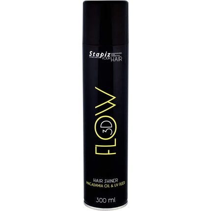 Stapiz Flow 3D Hair Shiner, Spray fixare par, 300ml, negru