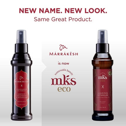 Condiționator fără clătire MKS eco X cu ulei de argan marocan și semințe de cânepă, 4 Fl Oz