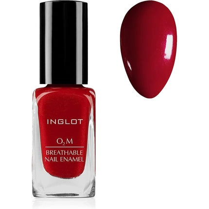 Smalt de unghii Inglot O2m Breathable Nail Enamel 621, roșu, 9 ml