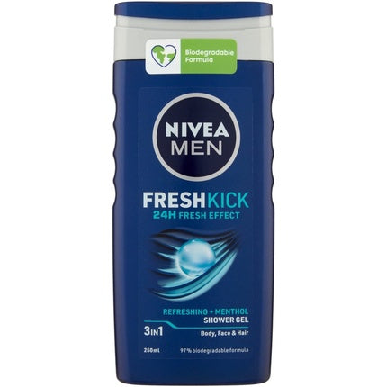 Gel de duș 3-în-1, Nivea, FreshKick, 250 ml