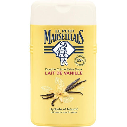 Gel de duș, Le Petit Marseillais, lapte de vanilie, 250ml