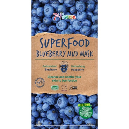 Masca de fata 7th Heaven, Superfood, afine, 10g