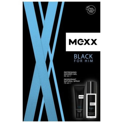 Set cadou deodorant spray si gel de dus, Coty Mexx Black For Him
