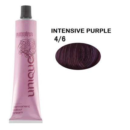 Subrina Professional Unique, Vopsea permanentă pentru păr, 46 Medium Chestnut Intensive Violet, 100 ml