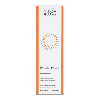 Supliment dietetic Norsa Pharma D3 + K2 în picături, 50 ml