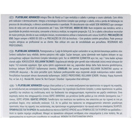 Pudră decolorantă, Montibello Plati Blanc Advanced, 500g