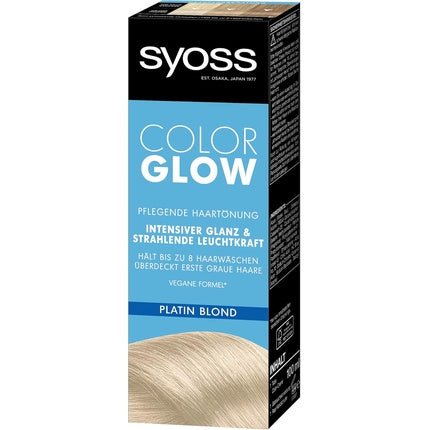 Vopsea de păr, Syoss, Color Glow, Blond platinat