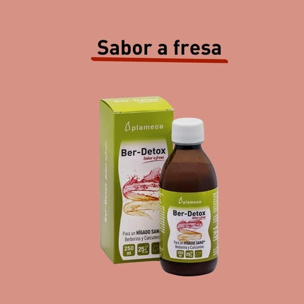 Solutie detoxifiere, Plameca, Ber-Detox, capsuna 250ml