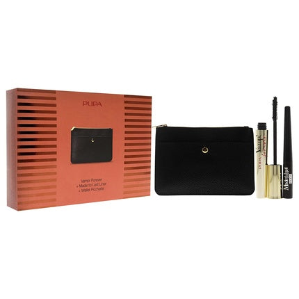 Set machiaj Pupa Milano, Mascara Vamp! Forever 111, Eyeliner Made To Last 001 Extrablack