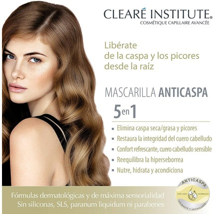 Mască anti-mătreață, Clearé Institute, 150ml, 97% ingrediente naturale