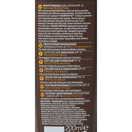 Loțiune solară, Piz Buin, SPF15, 200ml