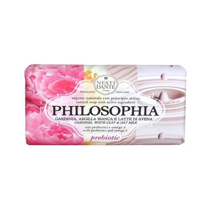Săpun de baie Nesti Dante Philosophy Prebiotic Gardenia, Argilă Albă și Lapte de Ovăz, 250g