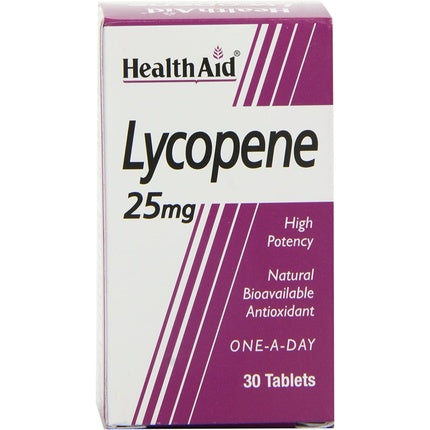 Suplimente antioxidante, Healthaid, Lycopene 25mg, 30 tablete