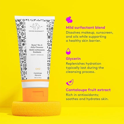 Gel curățare, Drunk Elephant, Beste No. 9, 60 ml, portocaliu