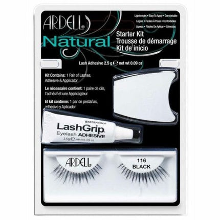 Gene False Ardell Natural Kit 116 Negru Adeziv Rezistent