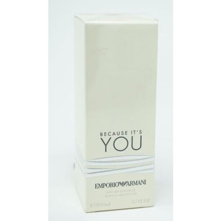 Gel de Duș Emporio Armani Because It's You, 200ml, ambalaj alb crem