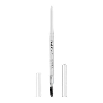 Riscă să nu fie clar despre culoare sau tipul exact de produs în funcție de imagine. Imaginea arată un creion alb, deci culoarea este 'Alb'. Este un creion de sprâncene (Eyebrow Pencil) cu o periuță integrată.