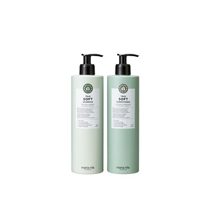 Set îngrijire păr uscat, Maria Nila True Soft Dry Hair Care Gift Set cu ulei de argan