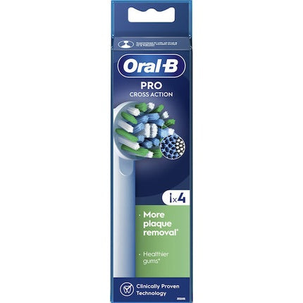 Oral-B Cross Action, Set 4 capete perii, albastru-verzui