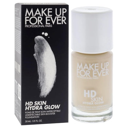 Fond de ten, Make Up For Ever, HD Skin Hydra Glow, 30 ml, bej deschis
