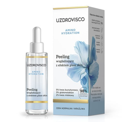 Uzdrovisco Amino Hydration Exfoliating Peeling cu efect glass skin, 30ml