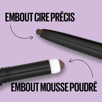 Maybelline New York Express Brow Satin Duo, Culoare Black Brown 05