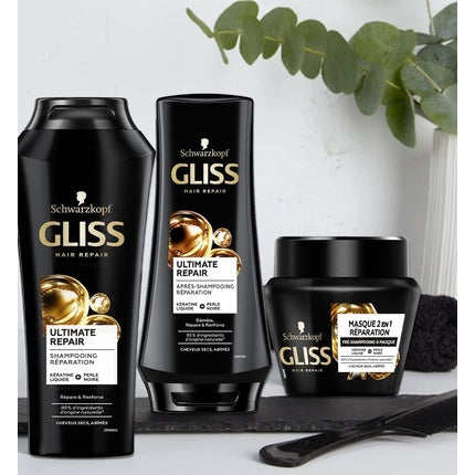 Masca reparatoare, Schwarzkopf Gliss, 300ml, negru