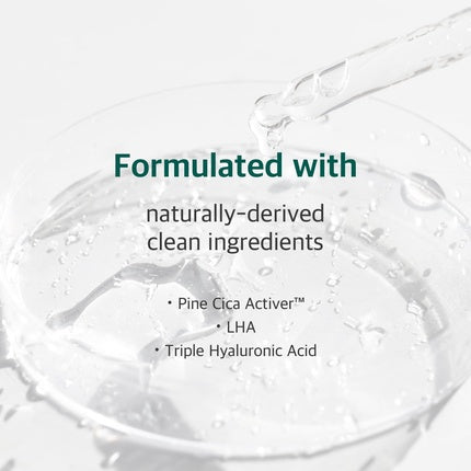 Serum Calmant Round Lab Pine Calming Cica Ampoule - ingrediente naturale, textură lichidă