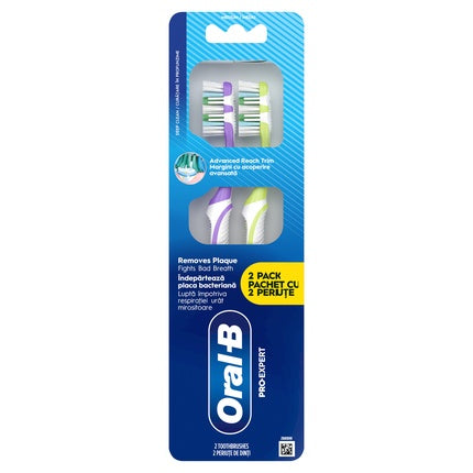 Periuță de dinți manuală Oral-B Pro-Clean, medium, pachet 2 bucăți