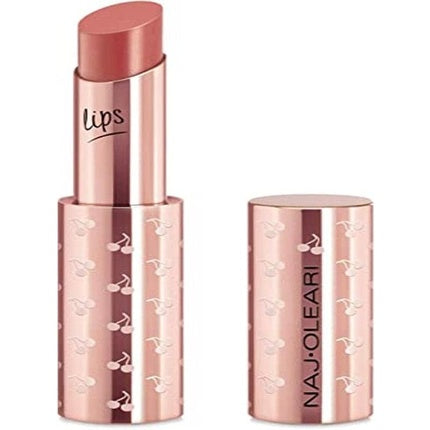 Balsam buze Naj Oleari Tender Glow Lip Balm 03 Nude Rosy, ambalaj metalic roz