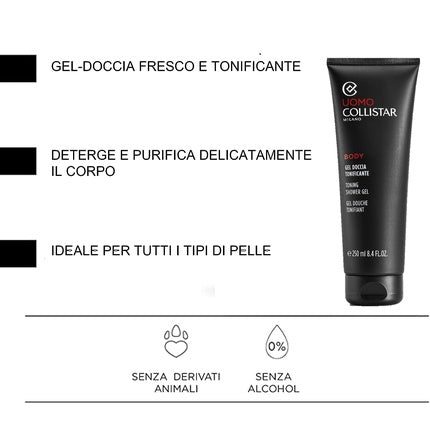 Gel de duș tonifiant, Collistar, 250 ml