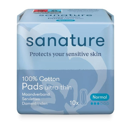 Sanature Cotton Monthly Pad Normal Fără Aripioare